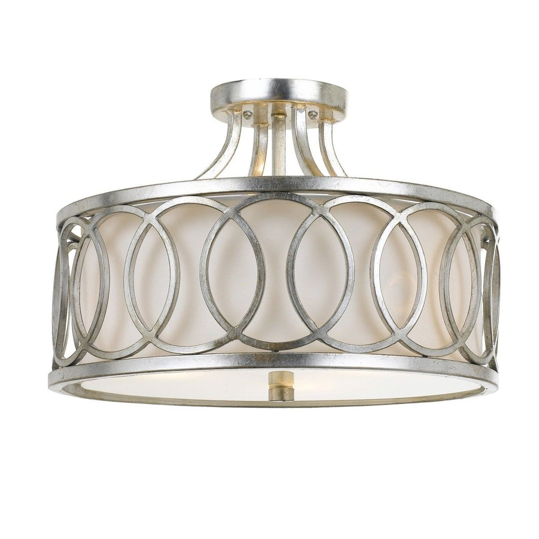 Charliemae 3 - Light 15" Semi Flush Mount Mercer41 Fixture 