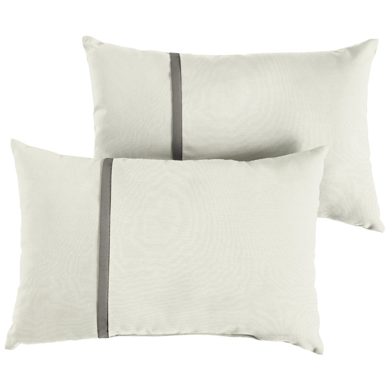 Coussin lombaire intérieur / extérieur Edel, 12 po x 24 po