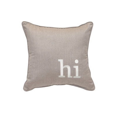 Embroidered Sunbrella® Outdoor Throw Pillow