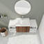 Meuble-lavabo mural simple 48 po avec plateau en résine-1855121182