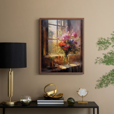Reproduction encadrée FLORAL Series DCCL XXVII - bois massif