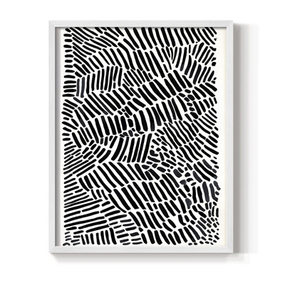 Abstrait, reproduction encadrée Cxxviii - prêt à être accroché