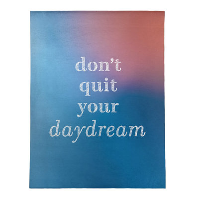 Arrière-plan multicolore ne pas quitter votre daydream citation en poly-chenille