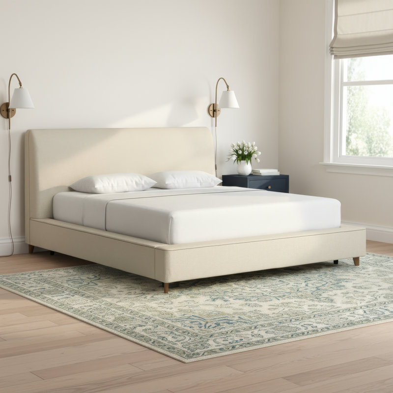 Upholstered Platform Bed, California King