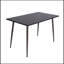 Table de salle à manger rectangulaire de 47,2 po avec bureau à quatre pieds aux lignes épurées et modernes