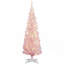 Arbre de Noël 6 pi avec lumières à DEL blanc chaud, facile à assembler et à ranger, pour espaces compacts-1993360473-1993360485