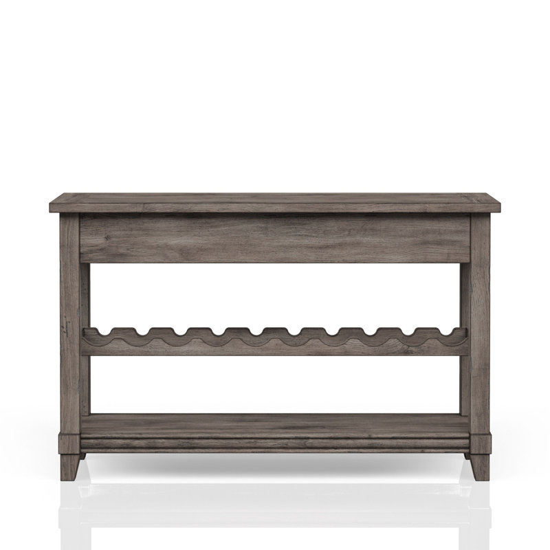 Console Table W/ Wine Bottle Storage & Storage Drawers