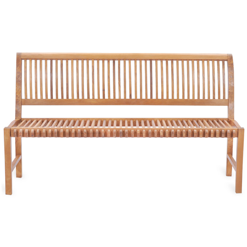Castle Outdoor Teak Bench, 37" H x 72" W x 20" D