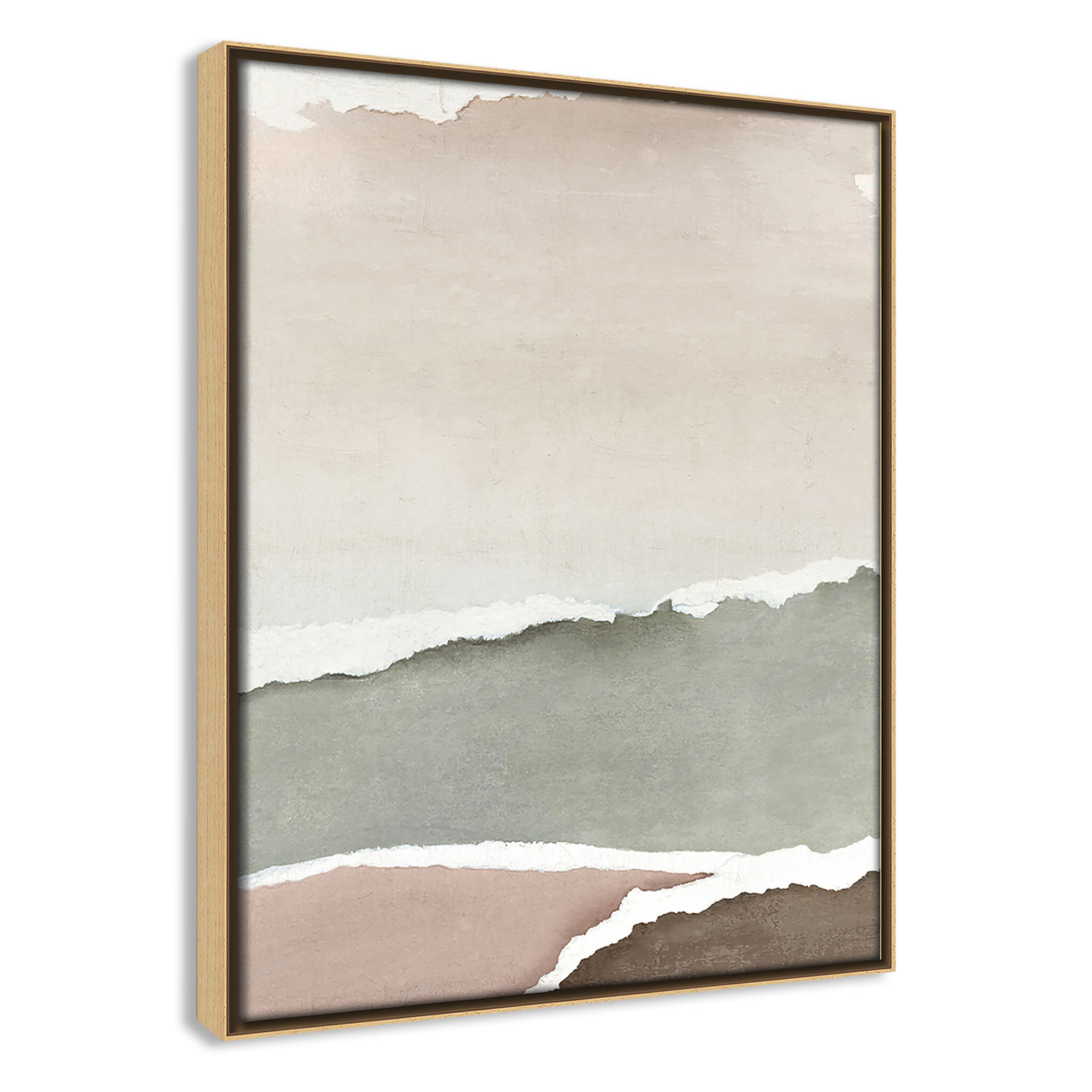 Torn Whispers II Print by Emma Peal, 15.5" H x 12.5" W, Natural Floater