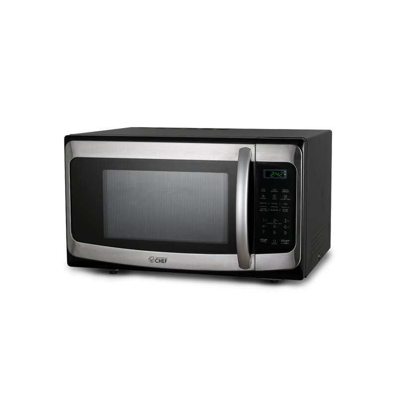 CHM Series COMMERCIAL CHEF 1.1 Cu Ft Microwave with 10 Power Levels, Countertop Microwave with Turntable