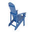 Méridienne de patio d'extérieur, de couleur bleu foncé, fabriquée en matériau robuste de taille haute, équipée d'accessoires en acier inoxydable 304-1119627346