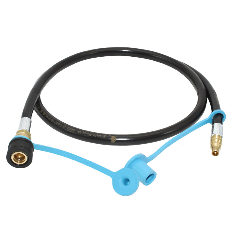 Boyau à connexion rapide double Flame King pour propane seulement , H 1 po x l 48 po x P 1 po