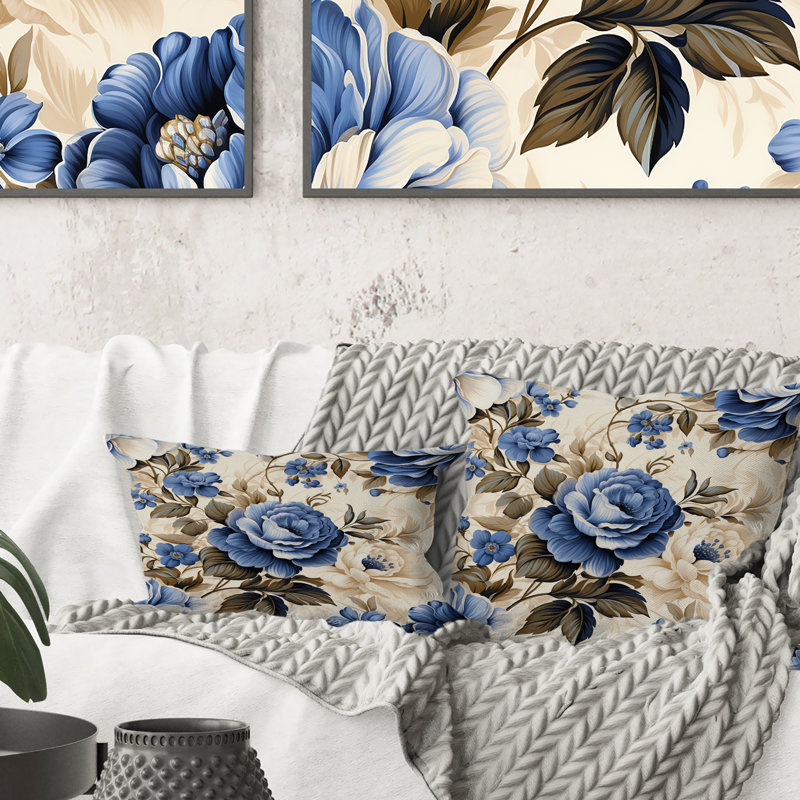 Floral Throw Pillow