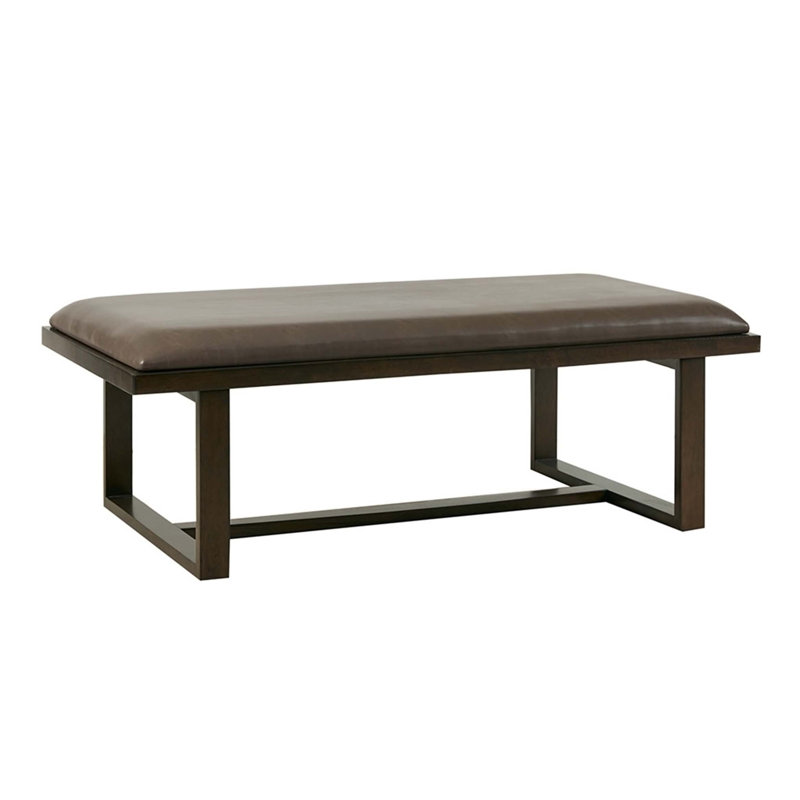 Banc rembourré en similicuir Cernak