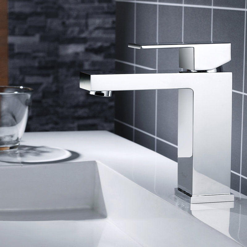 Robinet de salle de bains monotrou avec ensemble de drainage