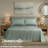 adamstown 1500 Thread Count 6 Piece Premium Cotton Rich Sateen Sheet Set, 4 Pillow Cases, 1 Fitted Sheet, 1 Flat Sheet, Fits Mattresses up to 16” Deep,  King Size, Sage Green-122898444-122898436