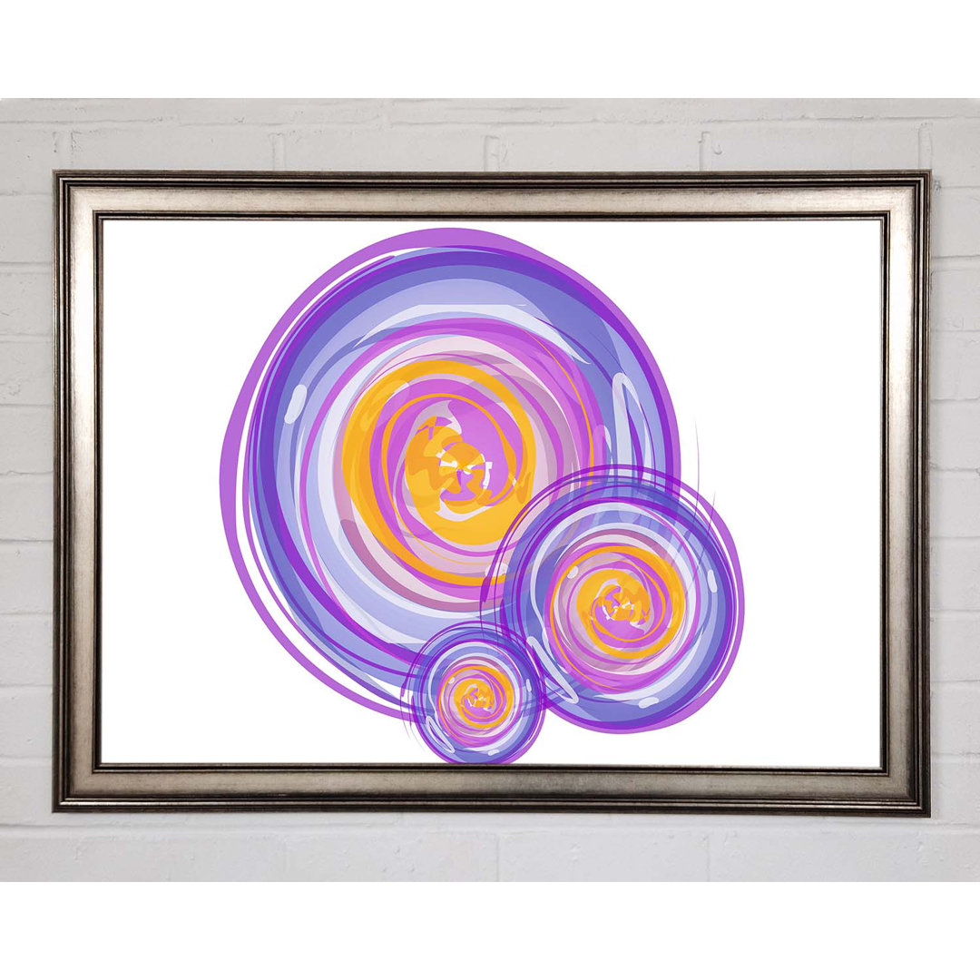 Trio Of Swirls Gerahmter Druck