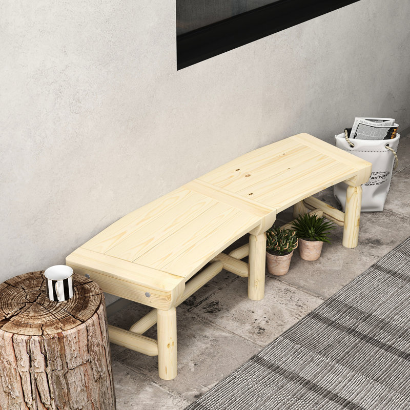 Chaise d'extérieur zéro gravité par - Fauteuil inclinable avec option de verrouillage en bois naturel pour terrasse, cour, patio