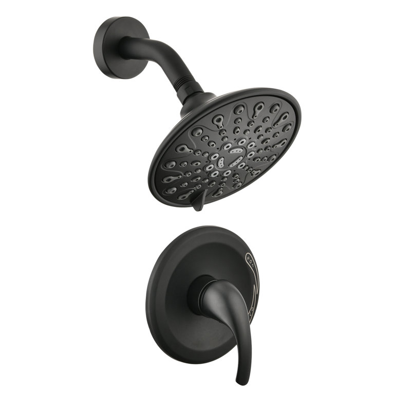 All-In-One Kit with Rough in-Valve, Matte Black