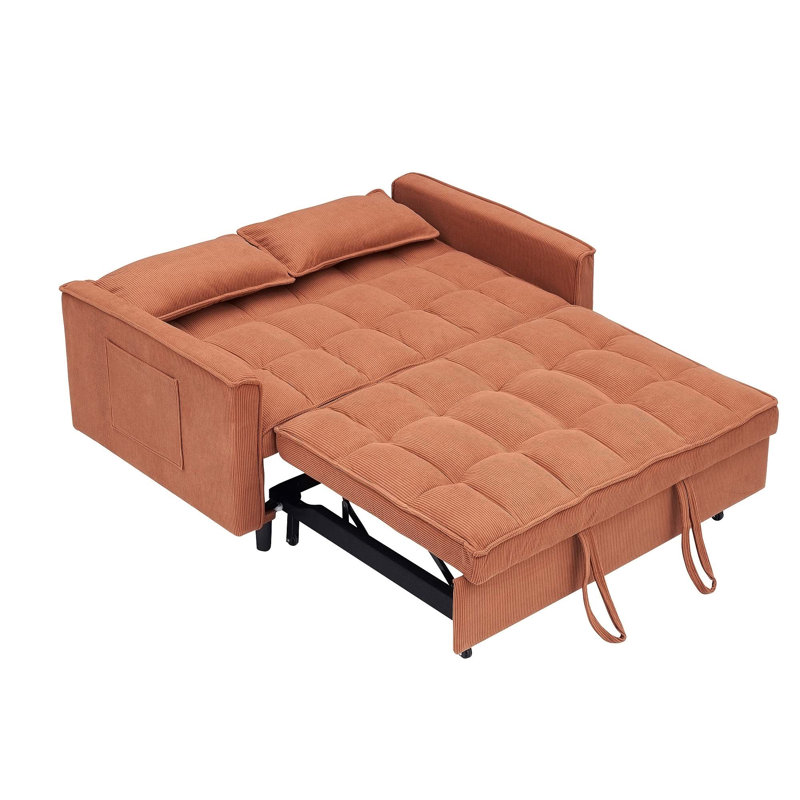 Versatile Folding Sofa Bed with Adjustable Back and Comfortable Cushions
