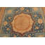 Tapis oriental rouille / bleu en laine noué à la main 9 pi 9 po x 13 pi 6 po Maart