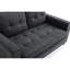 Canapé-lit convertible, futon confortable avec coussin moelleux, canapé en lin beige 3 fois gris foncé, peu encombrant, rangement en tissu-1063614322