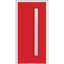 Porte d'entrée pré-suspendue peinte en fibre de verre à 1 lumière Spotlight-40615124-102403731-40615140