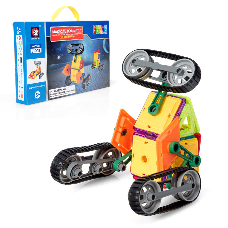 Magnetic Building Blocks Tiles Set