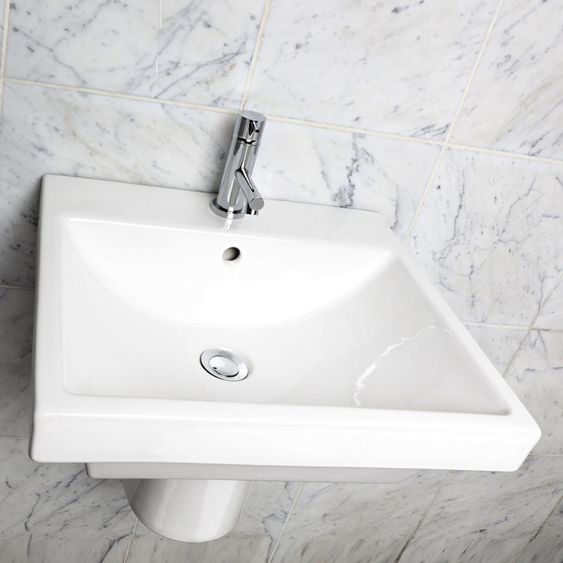 Piazza 19.5'' L Bathroom Sink, Single