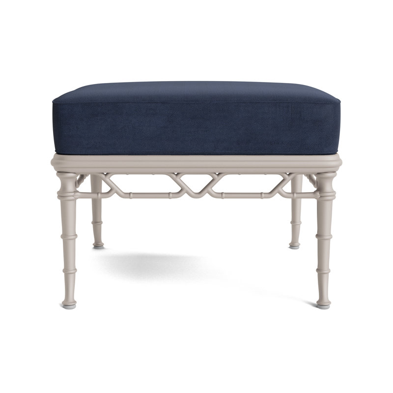 Calcutta Outdoor Ottoman, Fushion Neptune, Dove
