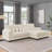 L-Shaped Modular Convertible Sofa-145069176