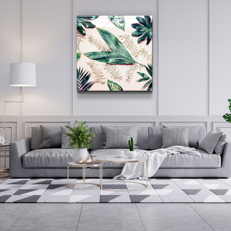 Superbe peinture décorative en verre trempé de 19,7 po x 19,7 po | 100% verre trempé, épaisseur: 0,16 pouce | Impression UV pour des couleurs éclatantes | Parfait pour la décoration intérieure, le salon ou le bureau