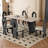 Ingelise Solid Wood Base Dining Table-1170764253