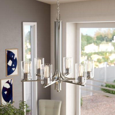 Lustree classique/traditionnel 6 lumières ombrée Dorcia