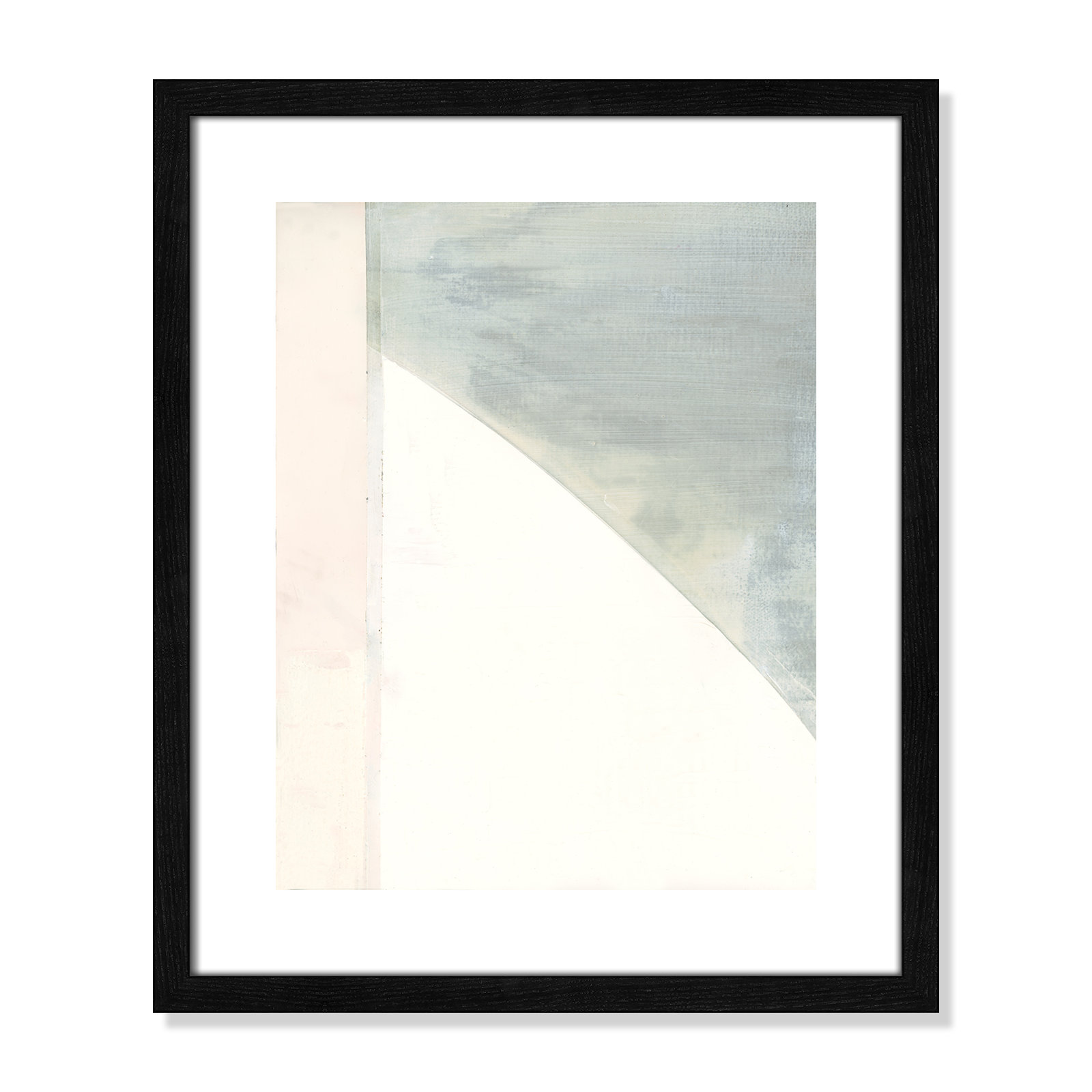 In Neutral I - Painting Print, Black Wood Framed Paper, 19" H x 16" W x 0.75" D