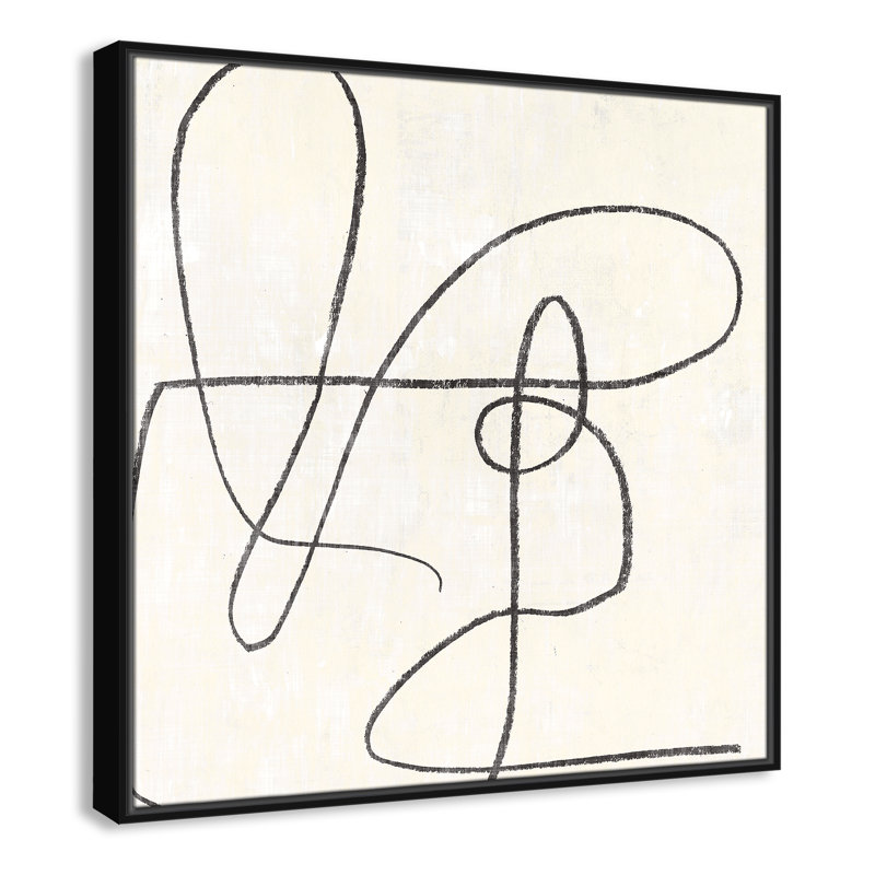 «Samantha Floater Frame», reproduction d'art sur toile, H 31,5 po x l 31,5 po x P 2 po, Noir