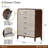 Houston 5-Drawer Accent Chest - Walnut