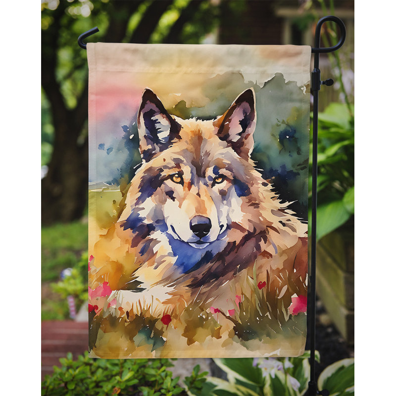 Drapeau de jardin en polyester double face H 15,5 po x l 11,25 po