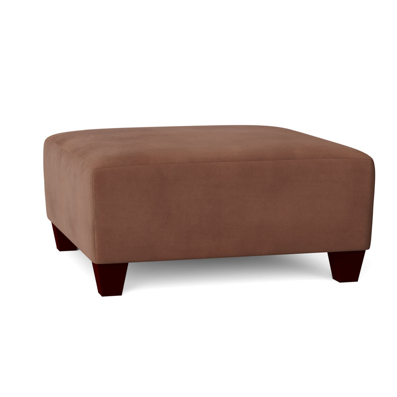 Andrighetti Upholstered Ottoman, Bulldozer Cinnamon