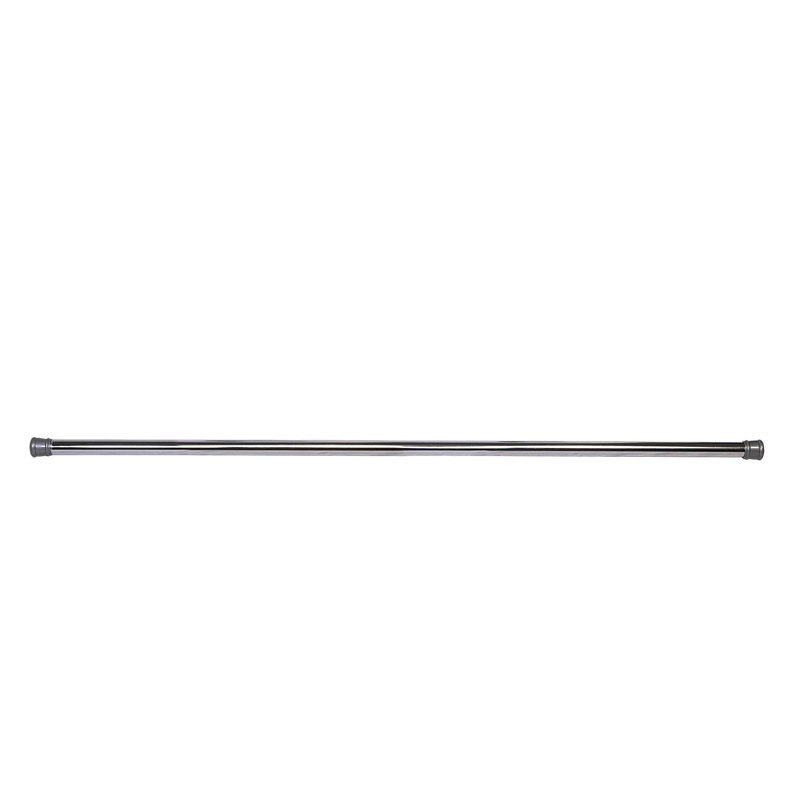 Adjustable Straight Tension Shower Curtain Rod, Polished Chrome
