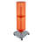 Four-Sided Pegboard Floor Display on Revolving Wheeled Base. Spinner Rack Tower. Panel Size: 8"W x 40"H-90612893