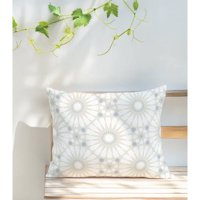 Coussin lombaire d'extérieur à motif géométrique Sylvia