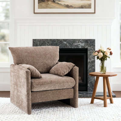 Chenille Oversized Armchair, 34