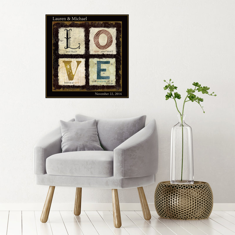 Décalcomanie murale « love forever », H 20 po x l 20 po, Oui