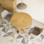 Table de cuisine en bois, table de salle à manger ronde