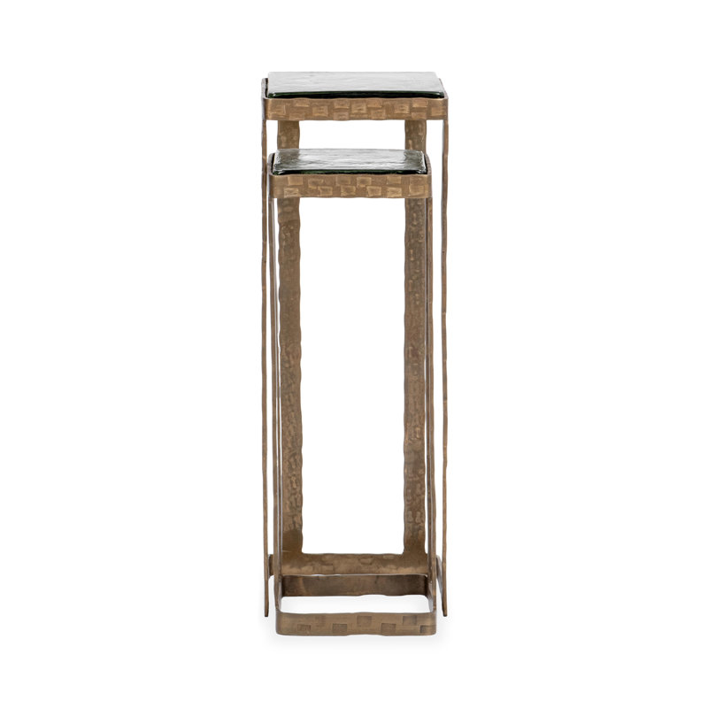 Gillian Glass Nesting End Table