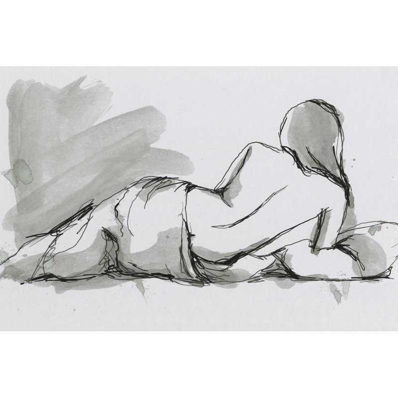 Draped Nude II by Ethan Harper - Wrapped Canvas Painting, 81cm H x 122cm W x 3.8cm D