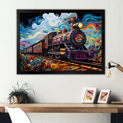 " Abstract Train Whimsical Journey II "