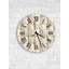 Horloge murale en verre trempé tissé, style rustique beige, décoration intérieure, art mural, idée cadeau unique-1935040693-1935040696