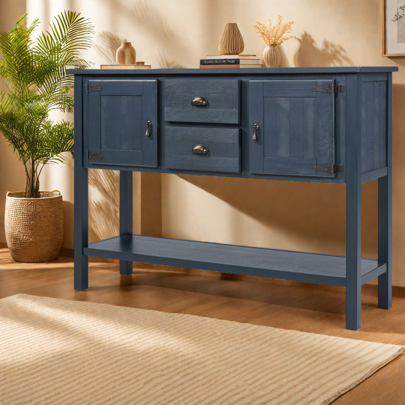 Buffets et commodes spacieux, console rustique en bois MDF pour la cuisine